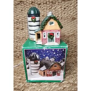 VTG 1995 Seasonal Specialties Holiday Christmas Banbury Cottage Barn & Silo